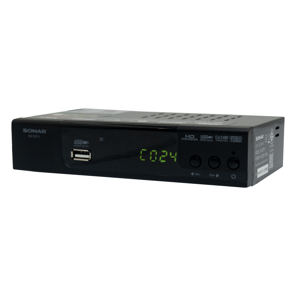 กล่องรับสัญญาณดิจิตอลทีวี  SONAR รุ่น HD-T2F11  รองรับ HDMI FullHD สายAV